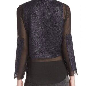 Anthropologie ARYN K Navy Sweater